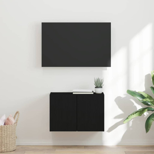vidaXL TV Vägghylla Svart 59,5 x 31 x 40 cm Konstruerat trä