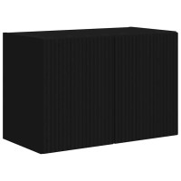 Produktbild för TV Vägghylla Svart 59,5 x 31 x 40 cm Konstruerat trä