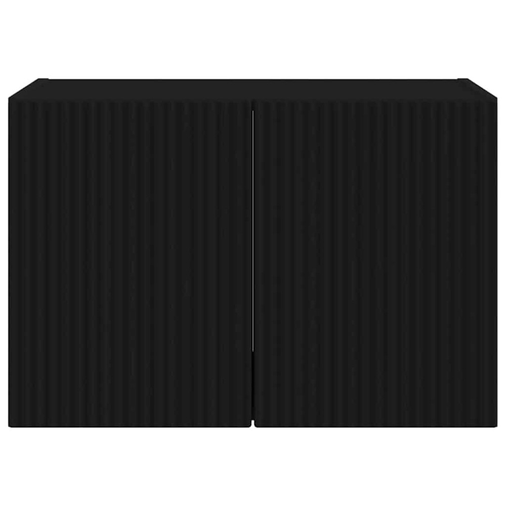 Produktbild för TV Vägghylla Svart 59,5 x 31 x 40 cm Konstruerat trä