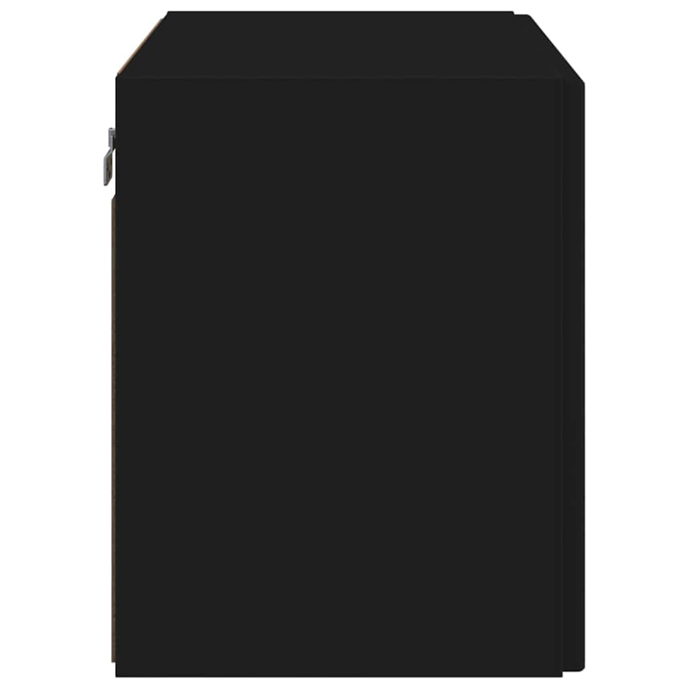 Produktbild för TV Vägghylla Svart 59,5 x 31 x 40 cm Konstruerat trä