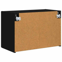 Produktbild för TV Vägghylla Svart 59,5 x 31 x 40 cm Konstruerat trä