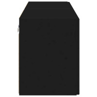 Produktbild för TV Vägghylla 2 pcs Svart 59,5 x 31 x 40 cm Konstruerat trä