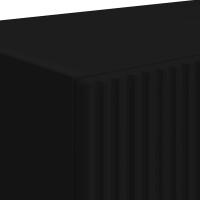 Produktbild för TV Vägghylla 2 pcs Svart 59,5 x 31 x 40 cm Konstruerat trä