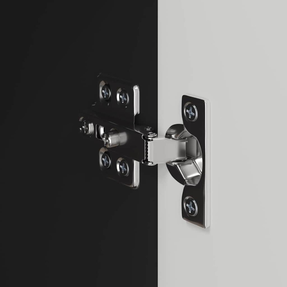 Produktbild för TV Vägghylla 2 pcs Svart 59,5 x 31 x 40 cm Konstruerat trä