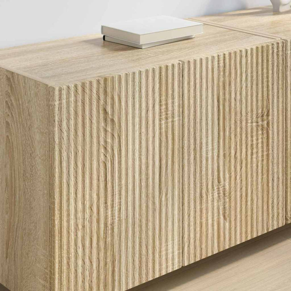 Produktbild för TV Vägghylla Sonoma-ek 59,5 x 31 x 40 cm Konstruerat trä