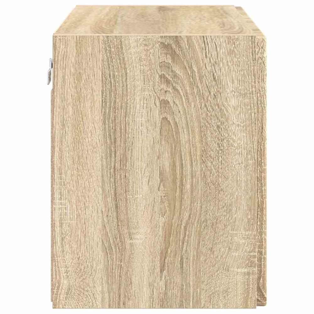 Produktbild för TV Vägghylla Sonoma-ek 59,5 x 31 x 40 cm Konstruerat trä