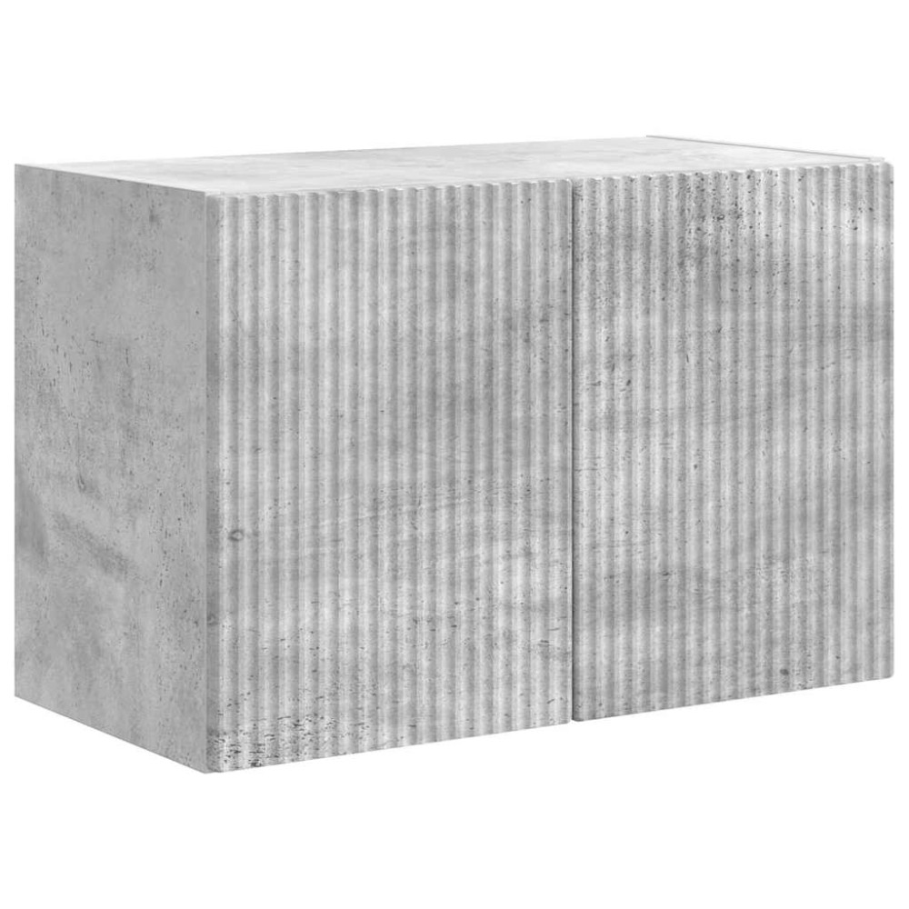Produktbild för TV Vägghylla Betonggrå 59,5 x 31 x 40 cm Konstruerat trä