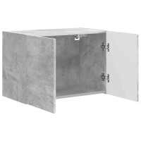 Produktbild för TV Vägghylla Betonggrå 59,5 x 31 x 40 cm Konstruerat trä