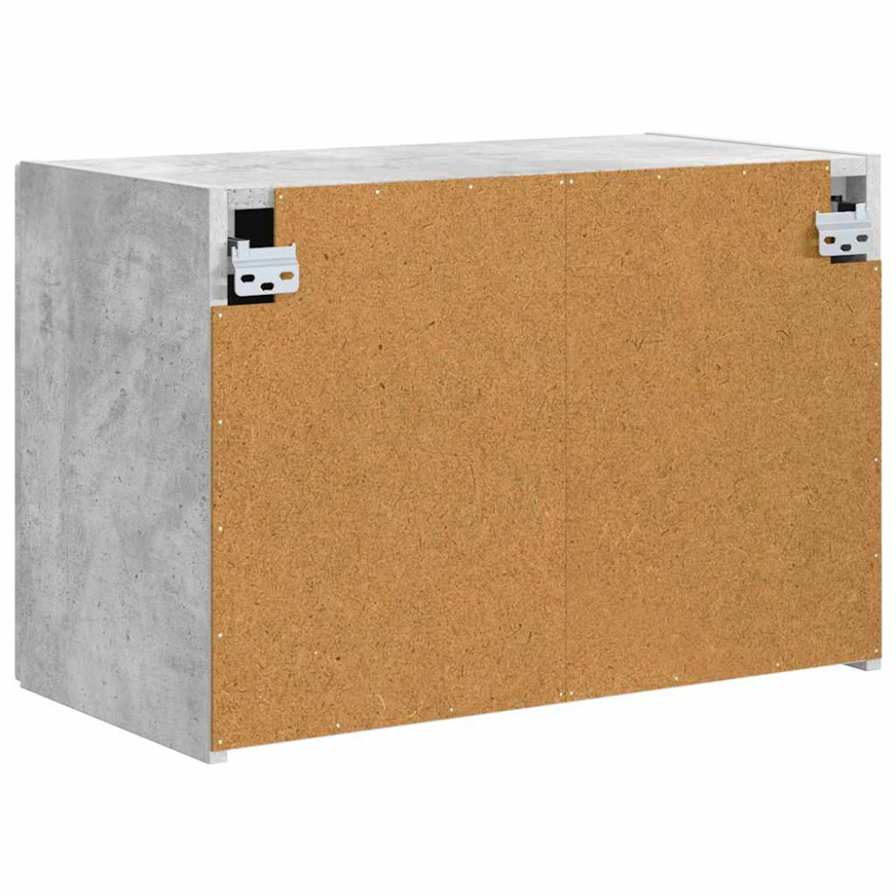 Produktbild för TV Vägghylla Betonggrå 59,5 x 31 x 40 cm Konstruerat trä