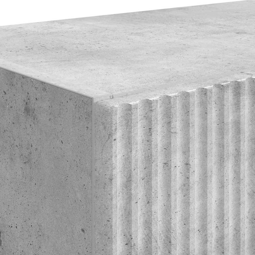 Produktbild för TV Vägghylla Betonggrå 59,5 x 31 x 40 cm Konstruerat trä
