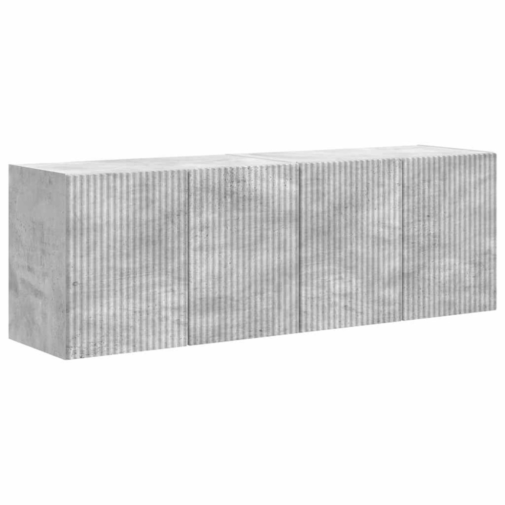 Produktbild för TV Vägghylla 2 pcs Betonggrå 59,5 x 31 x 40 cm Konstruerat trä