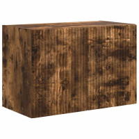 Produktbild för TV Vägghylla Rökt ek 59,5 x 31 x 40 cm Konstruerat trä