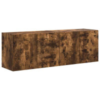Produktbild för TV Vägghylla 2 pcs Rökt ek 59,5 x 31 x 40 cm Konstruerat trä