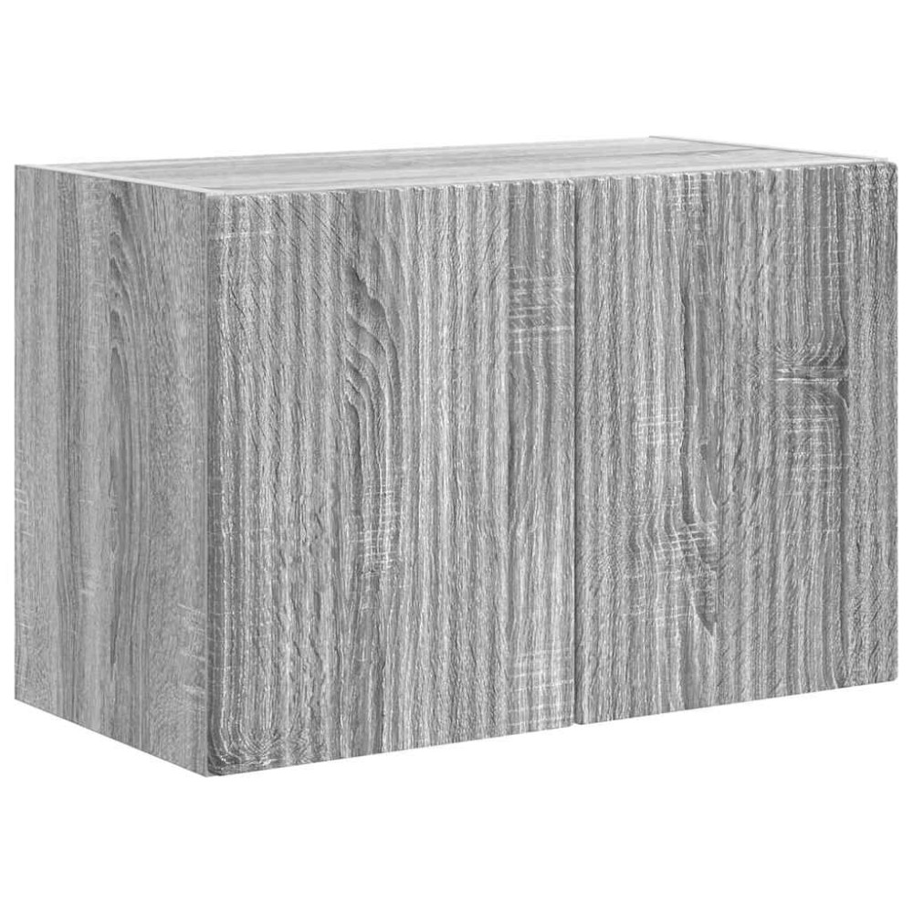 Produktbild för TV Vägghylla Grå Sonoma 59,5 x 31 x 40 cm Konstruerat trä