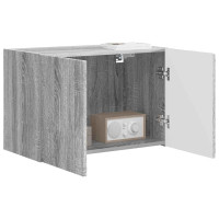 Produktbild för TV Vägghylla Grå Sonoma 59,5 x 31 x 40 cm Konstruerat trä