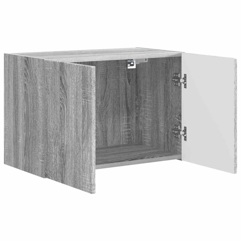 Produktbild för TV Vägghylla Grå Sonoma 59,5 x 31 x 40 cm Konstruerat trä