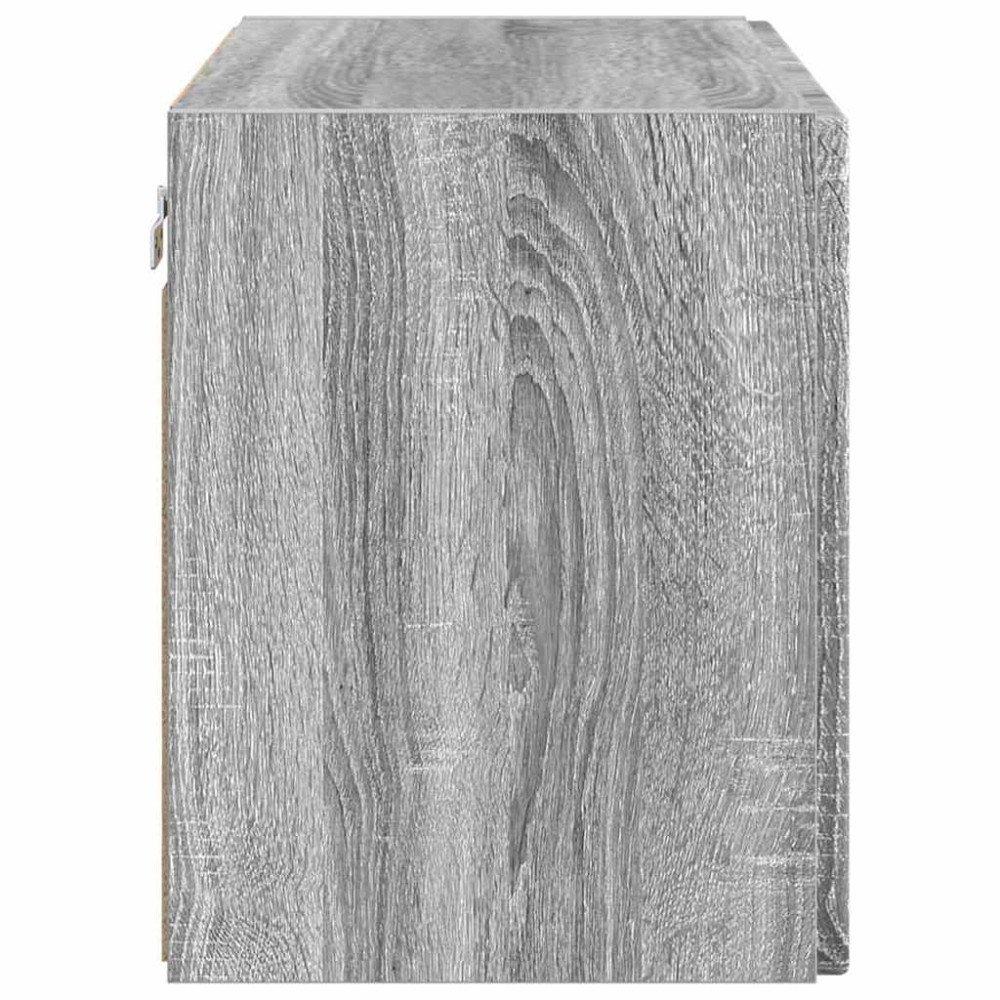 Produktbild för TV Vägghylla Grå Sonoma 59,5 x 31 x 40 cm Konstruerat trä