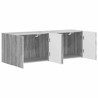 Produktbild för TV Vägghylla 2 pcs Grå Sonoma 59,5 x 31 x 40 cm Konstruerat trä