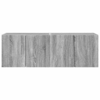 Produktbild för TV Vägghylla 2 pcs Grå Sonoma 59,5 x 31 x 40 cm Konstruerat trä