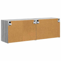Produktbild för TV Vägghylla 2 pcs Grå Sonoma 59,5 x 31 x 40 cm Konstruerat trä