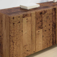 Produktbild för TV Vägghylla Gammalt trä 59,5 x 31 x 40 cm Konstruerat trä