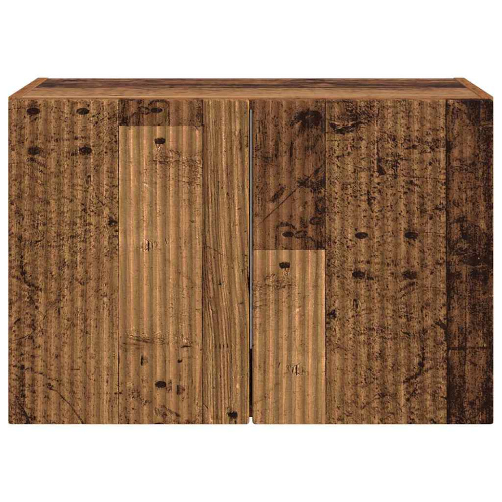 Produktbild för TV Vägghylla Gammalt trä 59,5 x 31 x 40 cm Konstruerat trä
