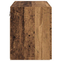 Produktbild för TV Vägghylla Gammalt trä 59,5 x 31 x 40 cm Konstruerat trä
