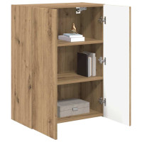 Produktbild för TV Vägghylla Väggmonterad Vit 59,5 x 31 x 60 cm Konstruerat trä