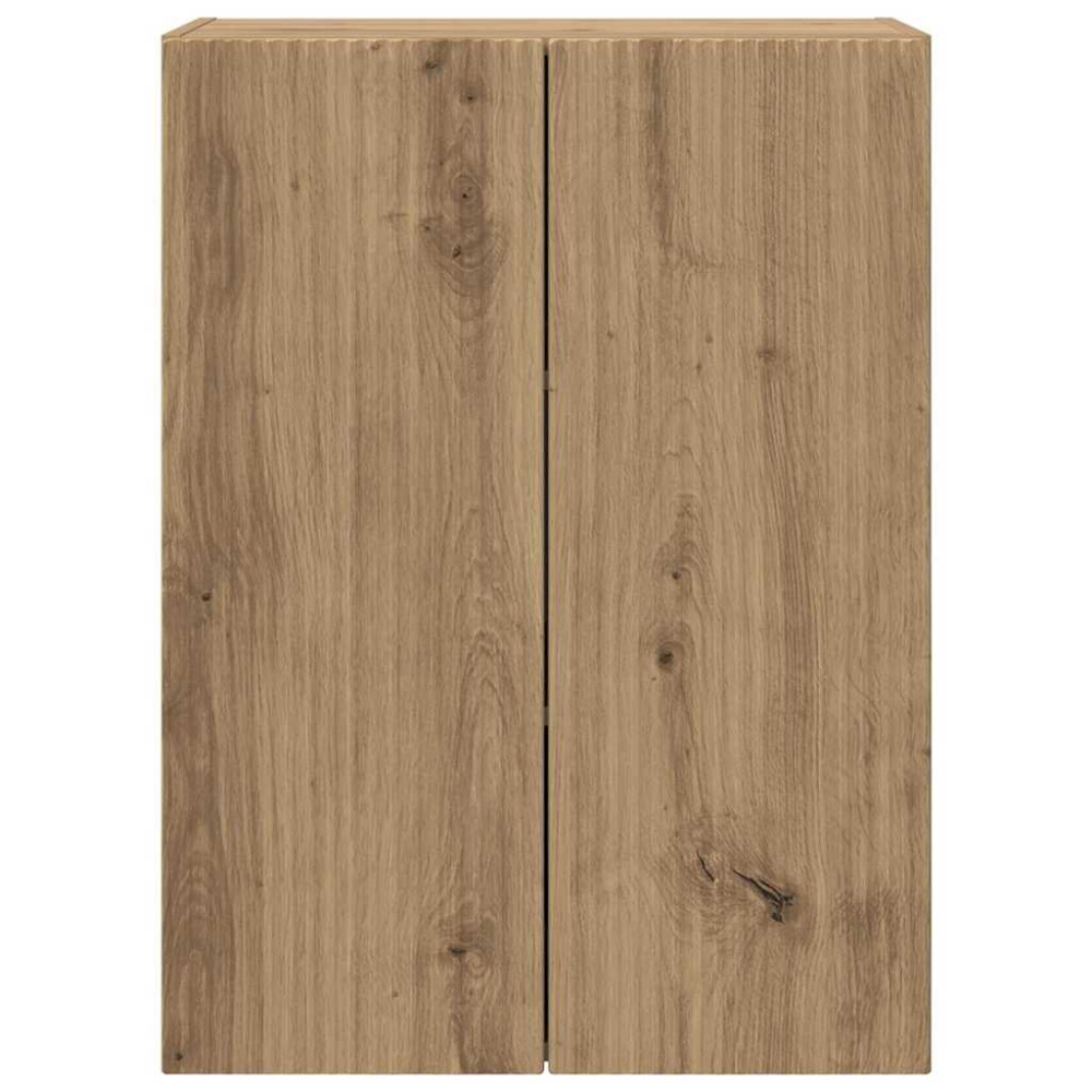 Produktbild för TV Vägghylla Väggmonterad Vit 59,5 x 31 x 60 cm Konstruerat trä