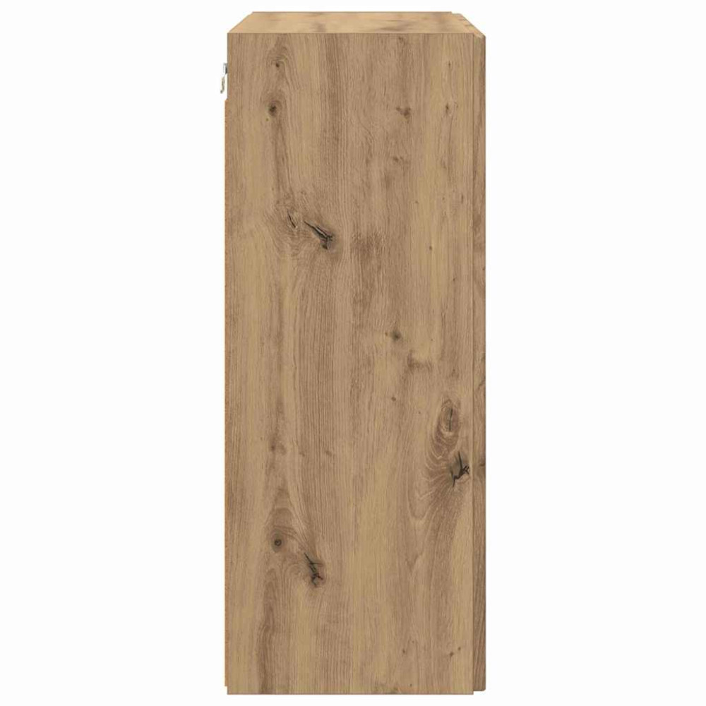 Produktbild för TV Vägghylla Väggmonterad Vit 59,5 x 31 x 60 cm Konstruerat trä