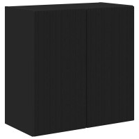 Produktbild för TV Vägghylla Svart 59,5 x 31 x 60 cm Konstruerat trä