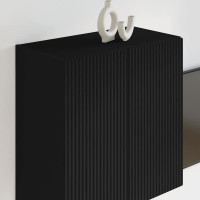 Produktbild för TV Vägghylla Svart 59,5 x 31 x 60 cm Konstruerat trä