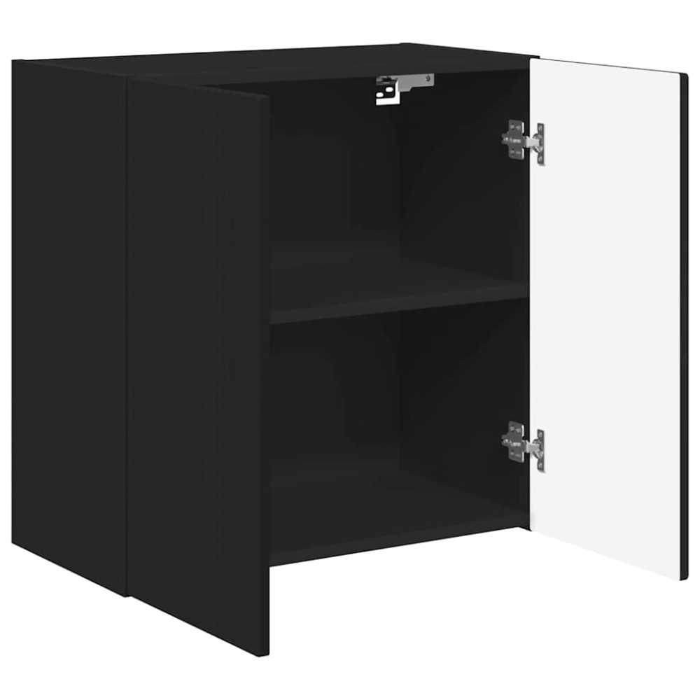 Produktbild för TV Vägghylla Svart 59,5 x 31 x 60 cm Konstruerat trä