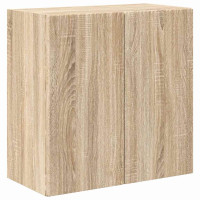 Produktbild för TV Vägghylla Sonoma-ek 59,5 x 31 x 60 cm Konstruerat trä