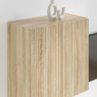 Produktbild för TV Vägghylla Sonoma-ek 59,5 x 31 x 60 cm Konstruerat trä