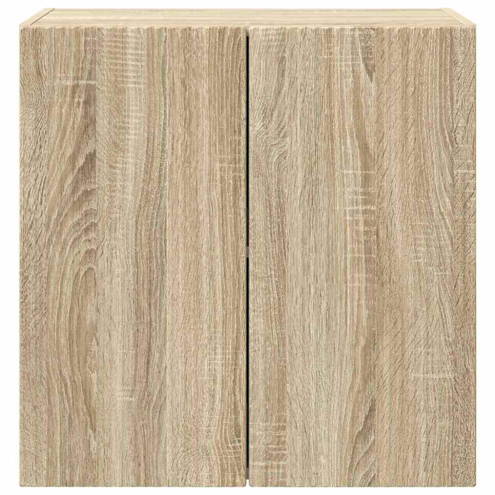 Produktbild för TV Vägghylla Sonoma-ek 59,5 x 31 x 60 cm Konstruerat trä
