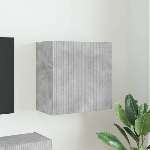 vidaXL TV Vägghylla Betonggrå 59,5 x 31 x 60 cm Konstruerat trä