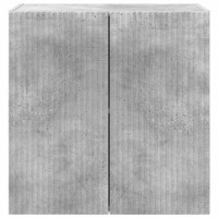 Produktbild för TV Vägghylla Betonggrå 59,5 x 31 x 60 cm Konstruerat trä
