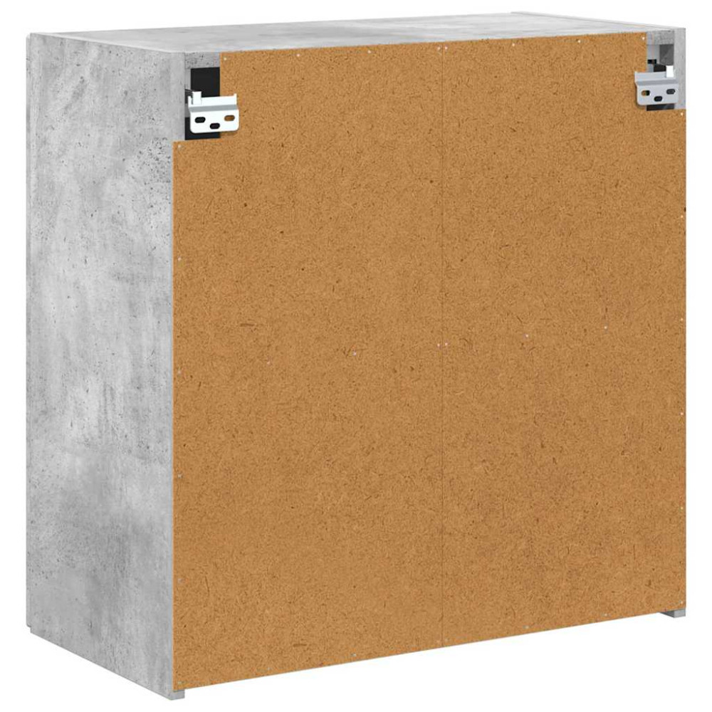 Produktbild för TV Vägghylla Betonggrå 59,5 x 31 x 60 cm Konstruerat trä