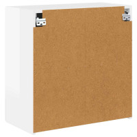 Produktbild för TV Vägghylla Högblanka vita 59,5 x 31 x 60 cm Konstruerat trä