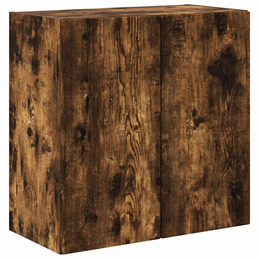 Produktbild för TV Vägghylla Rökt ek 59,5 x 31 x 60 cm Konstruerat trä