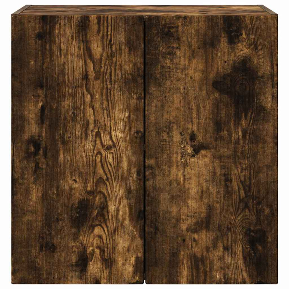 Produktbild för TV Vägghylla Rökt ek 59,5 x 31 x 60 cm Konstruerat trä