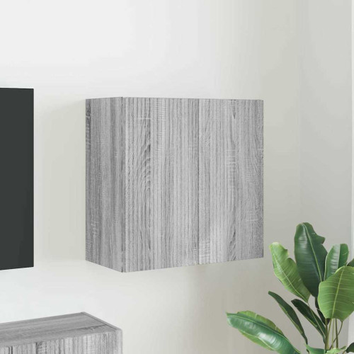 vidaXL TV Vägghylla Grå Sonoma 59,5 x 31 x 60 cm Konstruerat trä