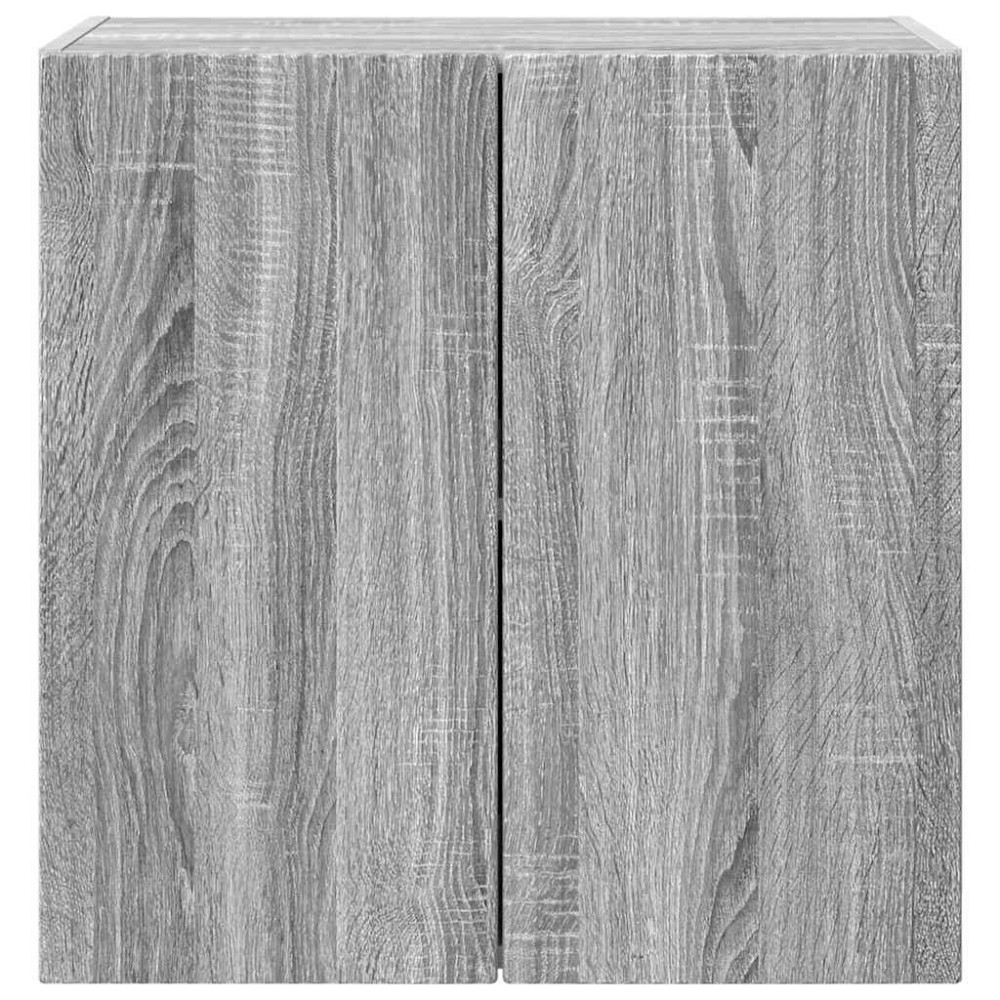 Produktbild för TV Vägghylla Grå Sonoma 59,5 x 31 x 60 cm Konstruerat trä