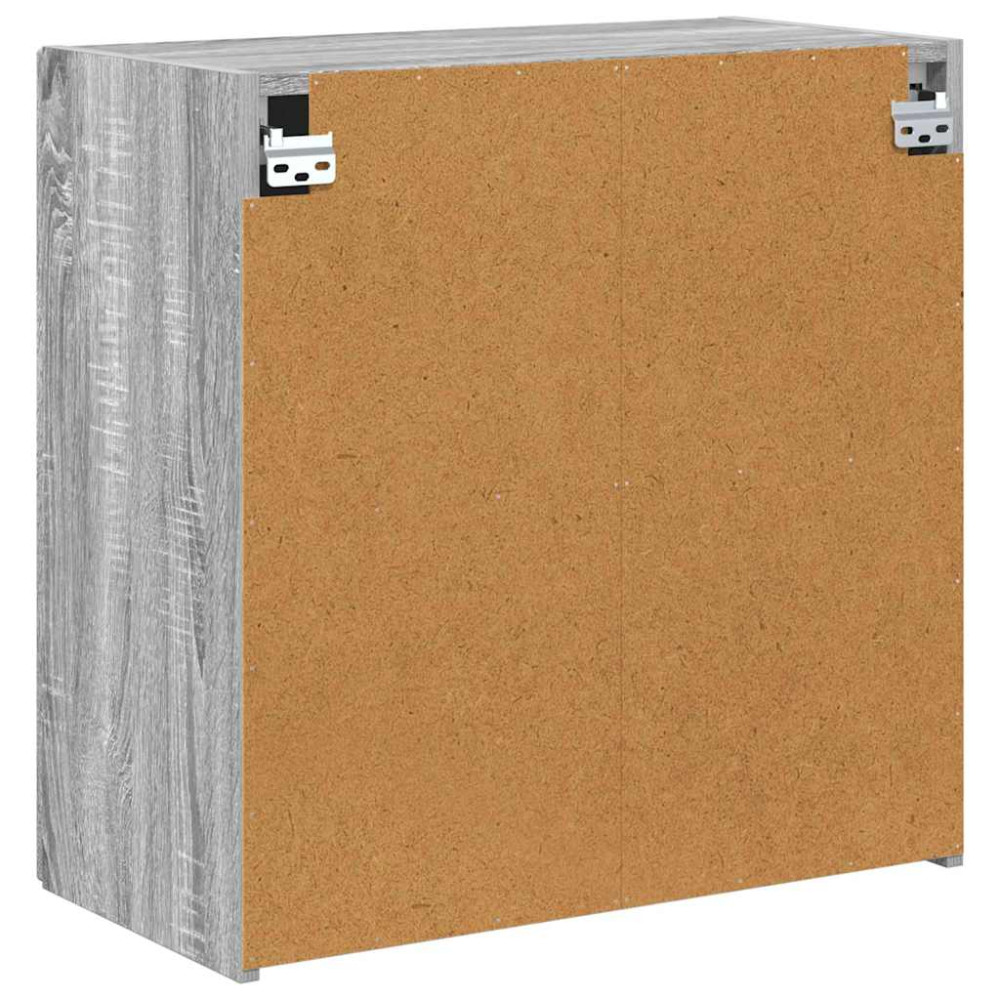 Produktbild för TV Vägghylla Grå Sonoma 59,5 x 31 x 60 cm Konstruerat trä