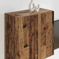 Produktbild för TV Vägghylla Gammalt trä 59,5 x 31 x 60 cm Konstruerat trä
