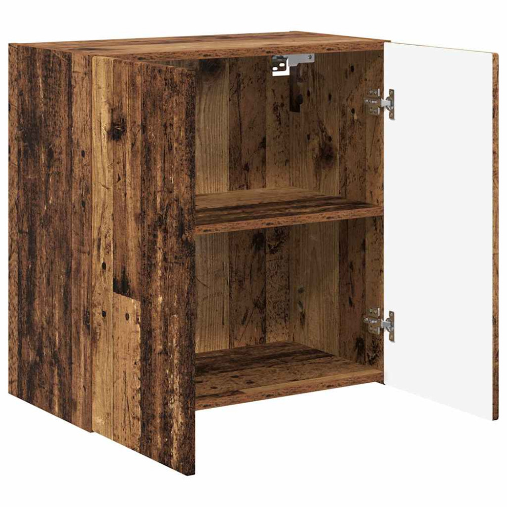 Produktbild för TV Vägghylla Gammalt trä 59,5 x 31 x 60 cm Konstruerat trä