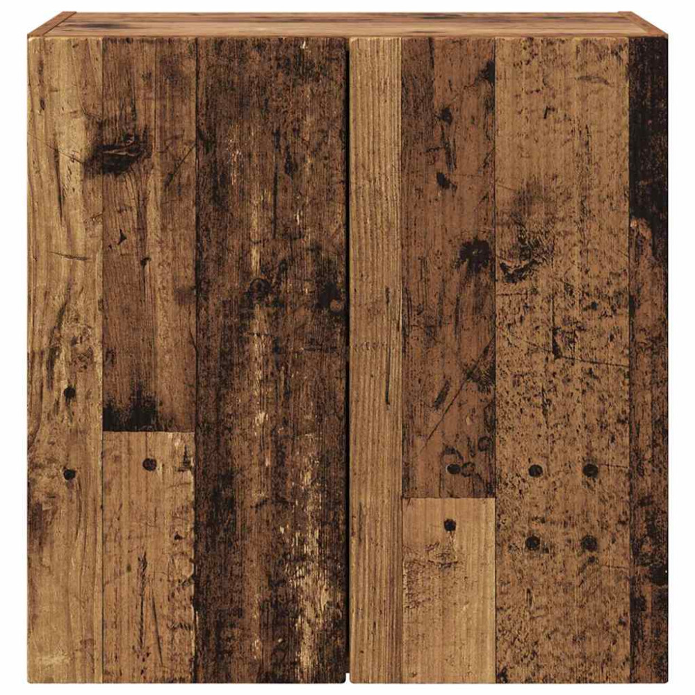 Produktbild för TV Vägghylla Gammalt trä 59,5 x 31 x 60 cm Konstruerat trä