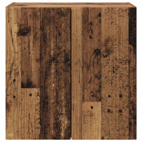 Produktbild för TV Vägghylla Gammalt trä 59,5 x 31 x 60 cm Konstruerat trä