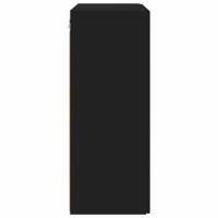 Produktbild för TV Vägghylla Svart 59,5 x 31 x 80 cm Konstruerat trä